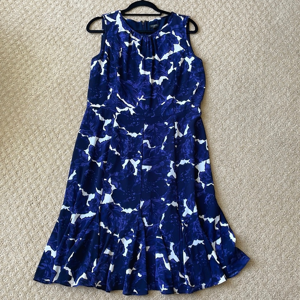 Talbots NWT Sleeveless Flounce hem Dress